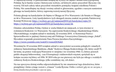 Oświadczenie Prezesa Instytutu Naukowego im. Oskara Haleckiego