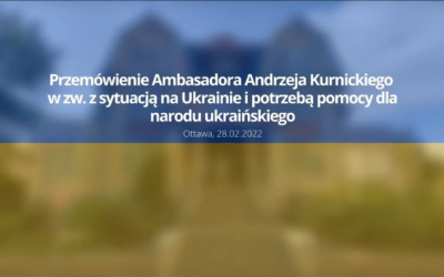 Oświadczenie Ambasadora RP Andrzeja Kurnickiego w kontekście sytuacji na Ukrainie i potrzeby pomocy