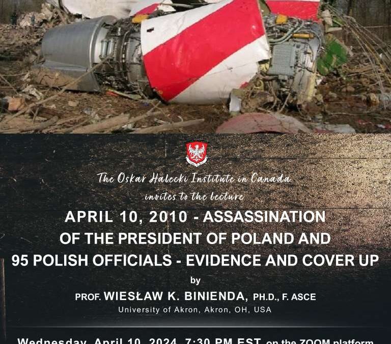 Invitation to the Lecture by Prof. Wiesław K. Binienda, Ph.D., F. ASCE. – April 10, 2024