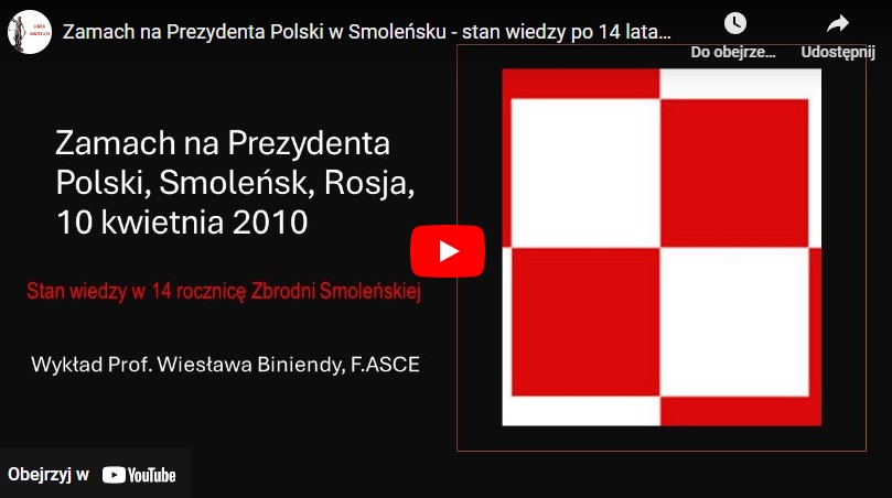 Tragedia Smoleńska – wykład Profesora Wiesława Biniendy