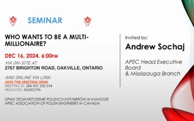 SIPwK: Seminarium “Who Wants to be a Multi-millionaire” Monday Dec 16, 2024: godz: 18:00