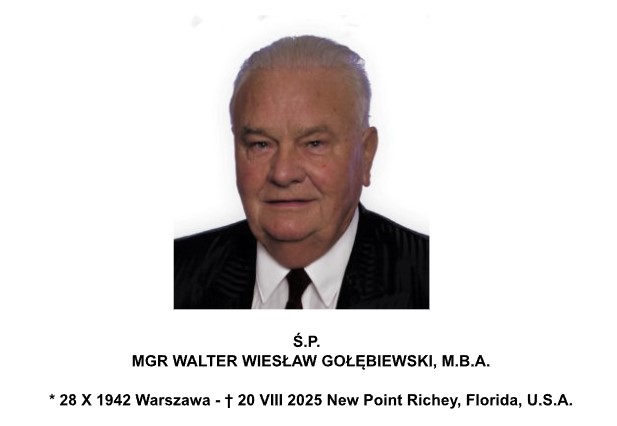 Wspomnienie o ś.p. Walterze Wiesławie Gołębiewskim (1942 – 2025)