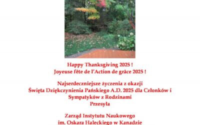 Święto Dziękczynienia – Thanksgiving A.D. 2025